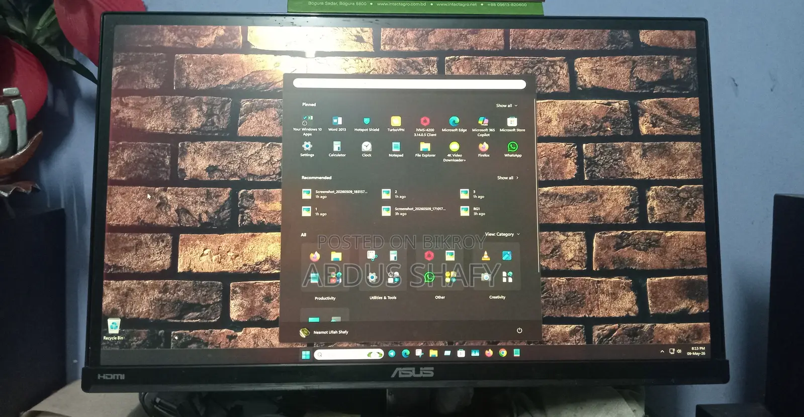Asus Va229 Hr 21.5" Ips Monitor