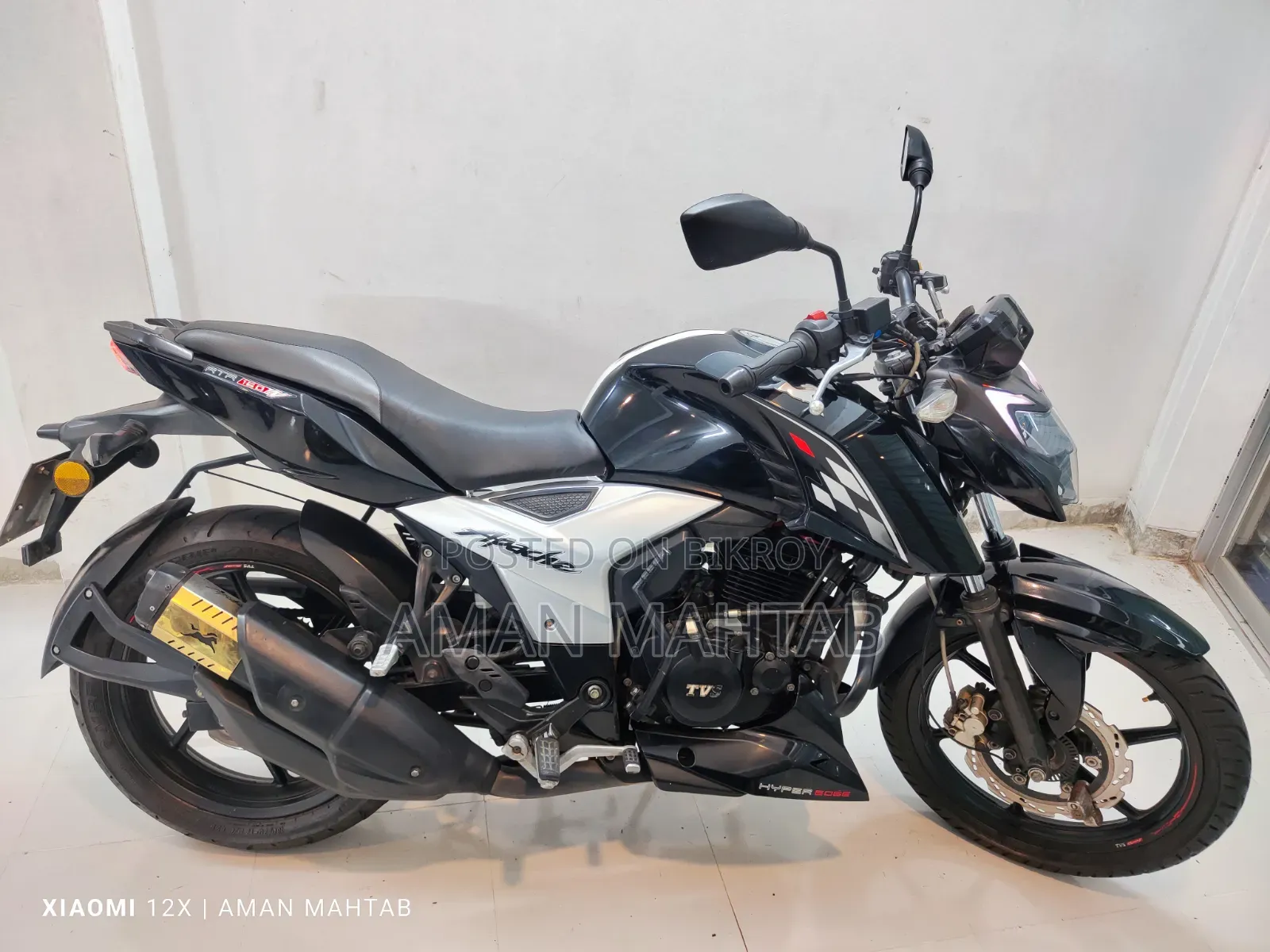 TVS Apache RTR 160 2V ABS 2021 Black