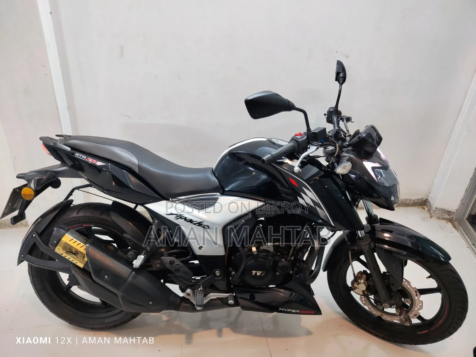 TVS Apache RTR 160 2V ABS 2021 Black
