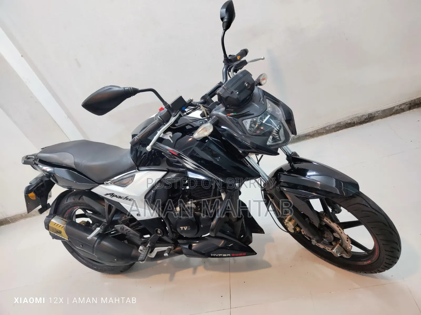 TVS Apache RTR 160 2V ABS 2021 Black