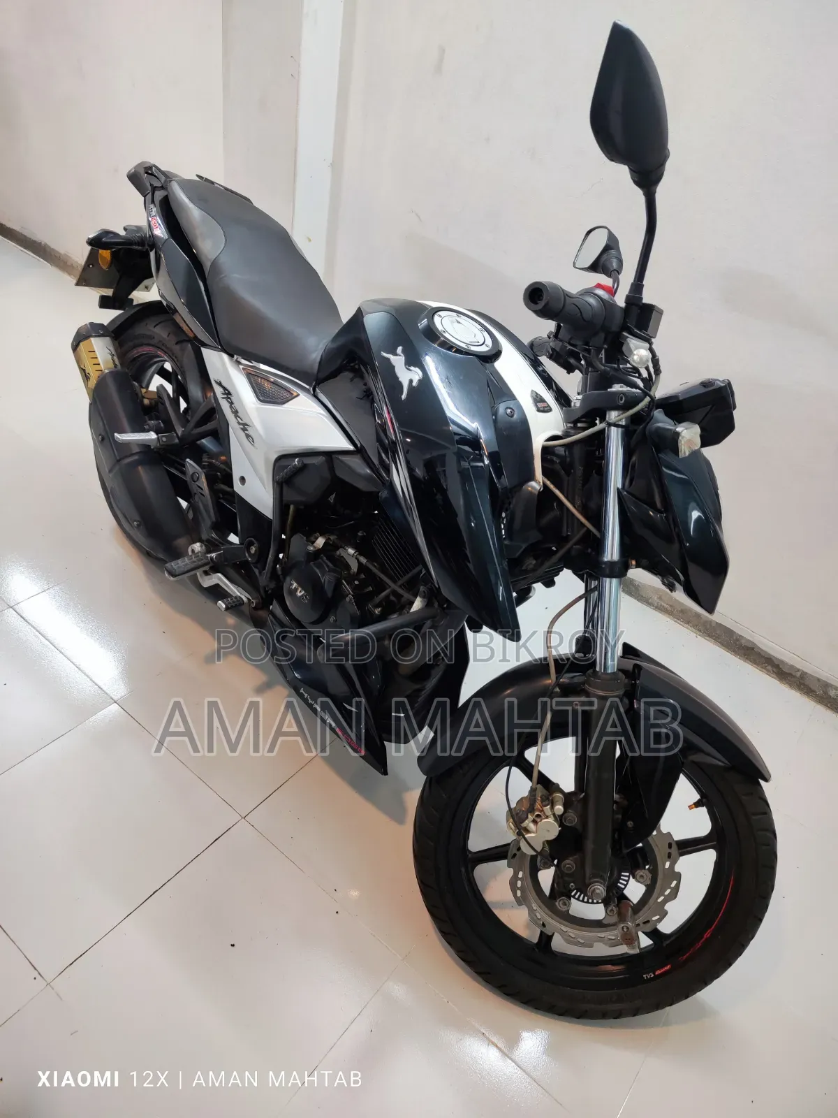 TVS Apache RTR 160 2V ABS 2021 Black