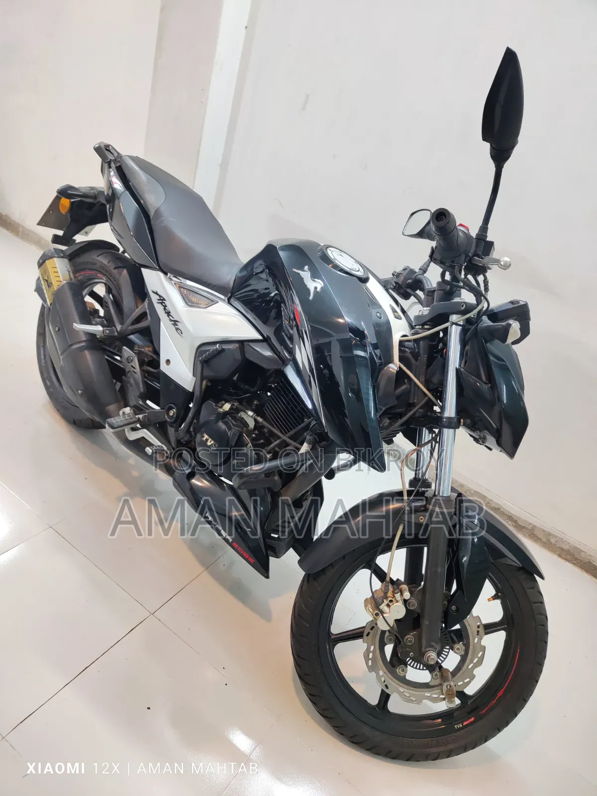 TVS Apache RTR 160 2V ABS 2021 Black