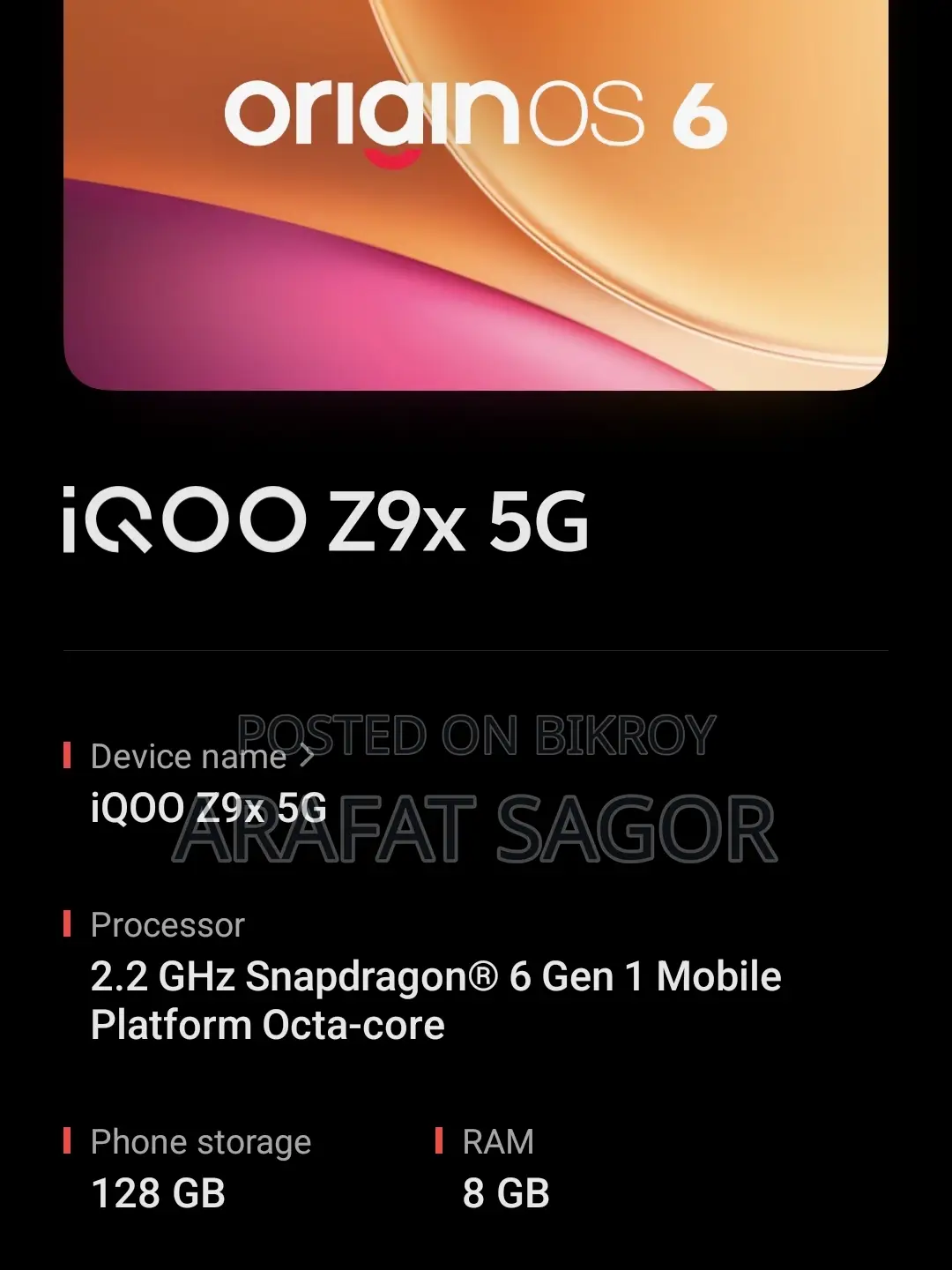 iQOO Z9x 128 GB Green