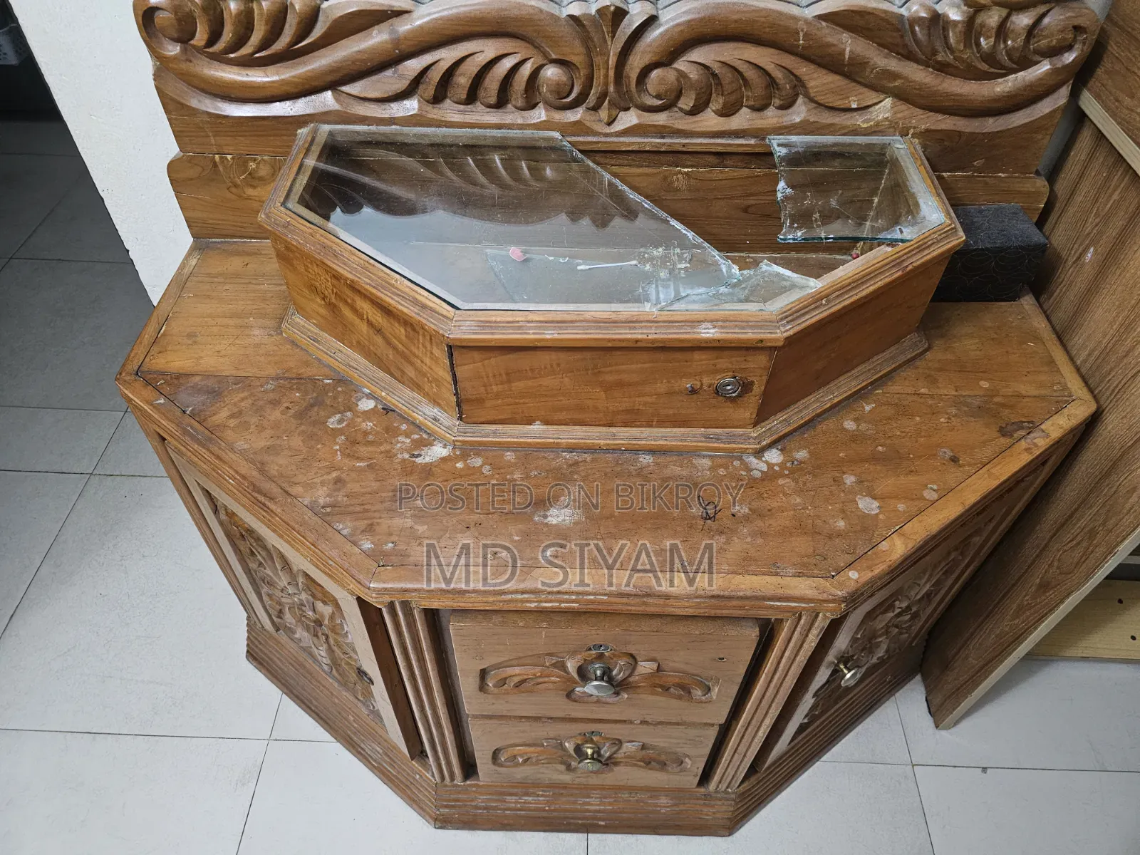Teak Wood Showcase