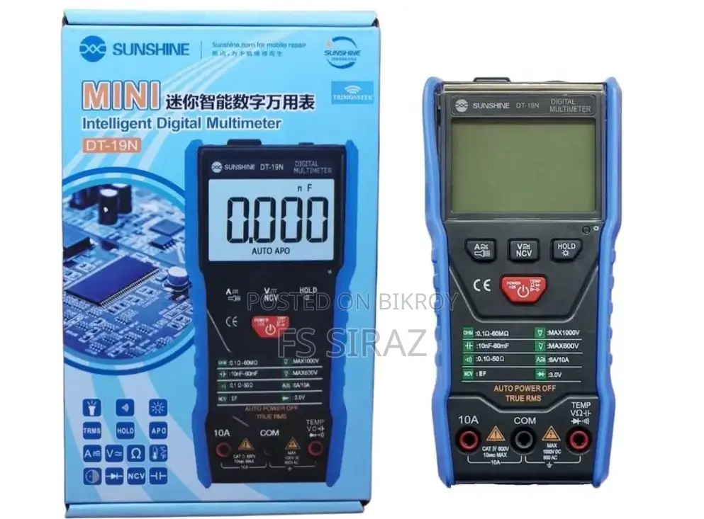 Sunshine Auto Digital Multimeter Ss-Dt19n
