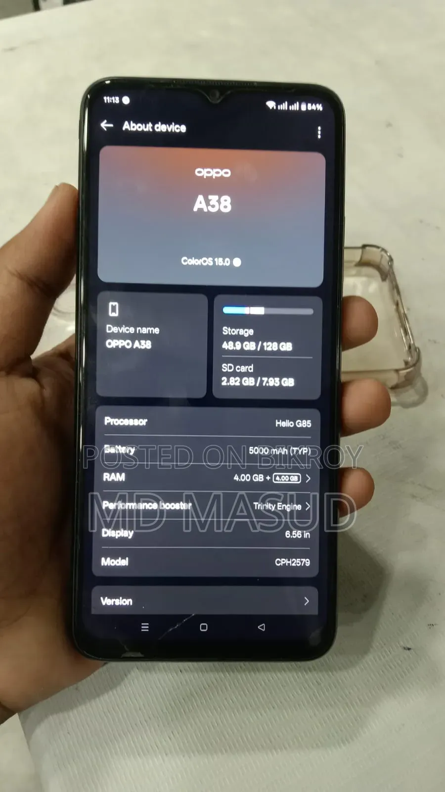 Oppo A38 128 GB Black