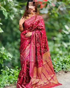 Original Tangail Kanchivaram Katan Saree with Blouse Piece