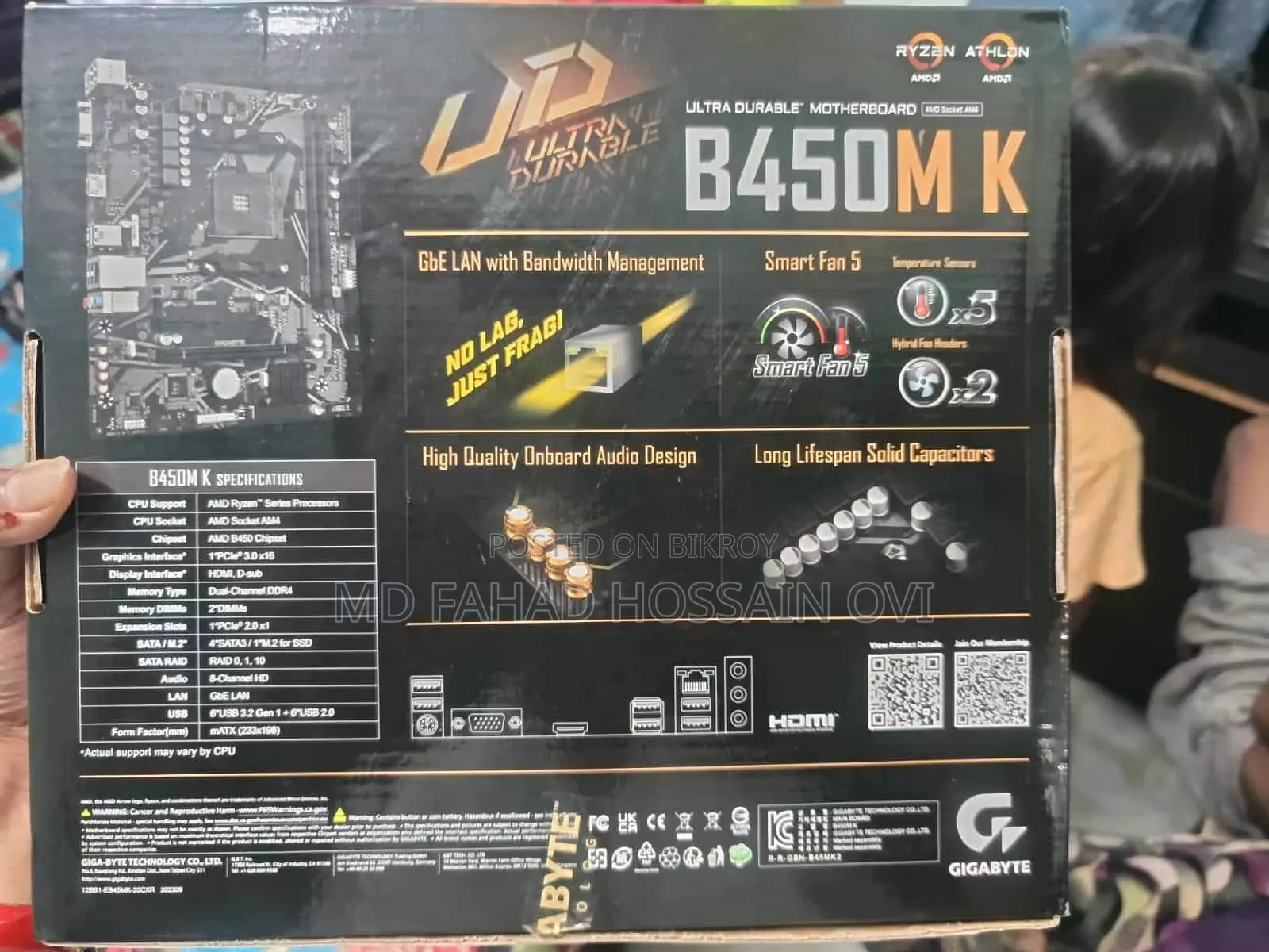 Desktop Computer MSI Model 8GB AMD Ryzen 3 HDD+SSD 128GB
