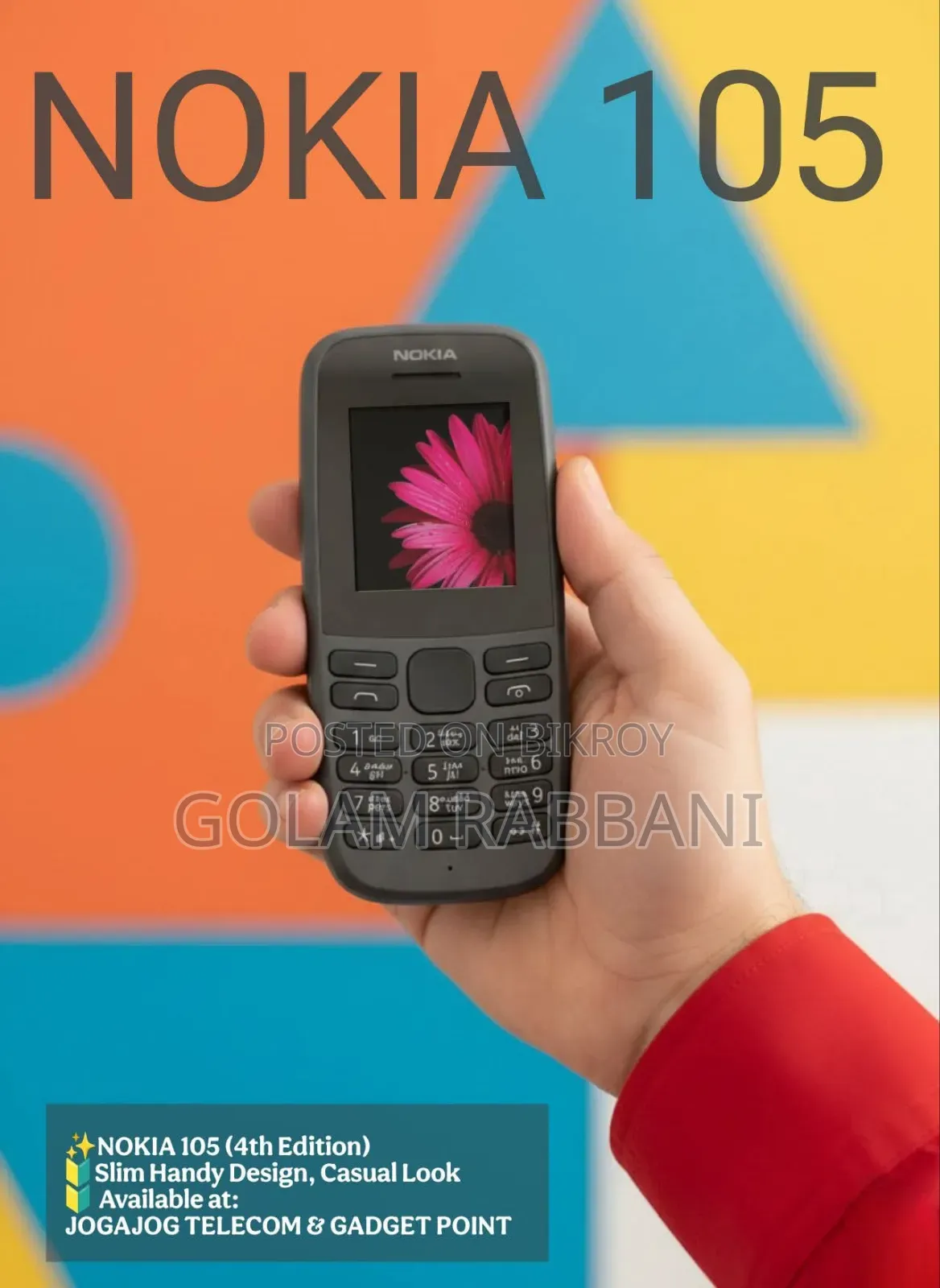 New Nokia 105 Black