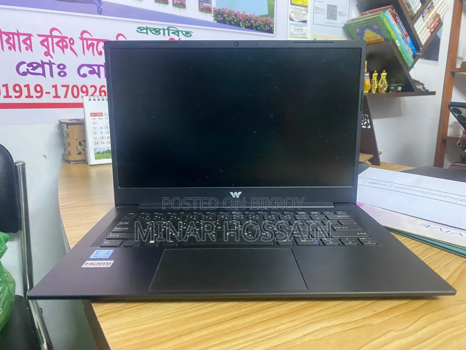 Laptop Vision Computer 8GB Intel Celeron HDD+SSD 256GB