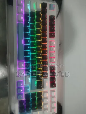 Pc Power Mechanical Keyboard Hvit RGB Wireless Gaming Mouse