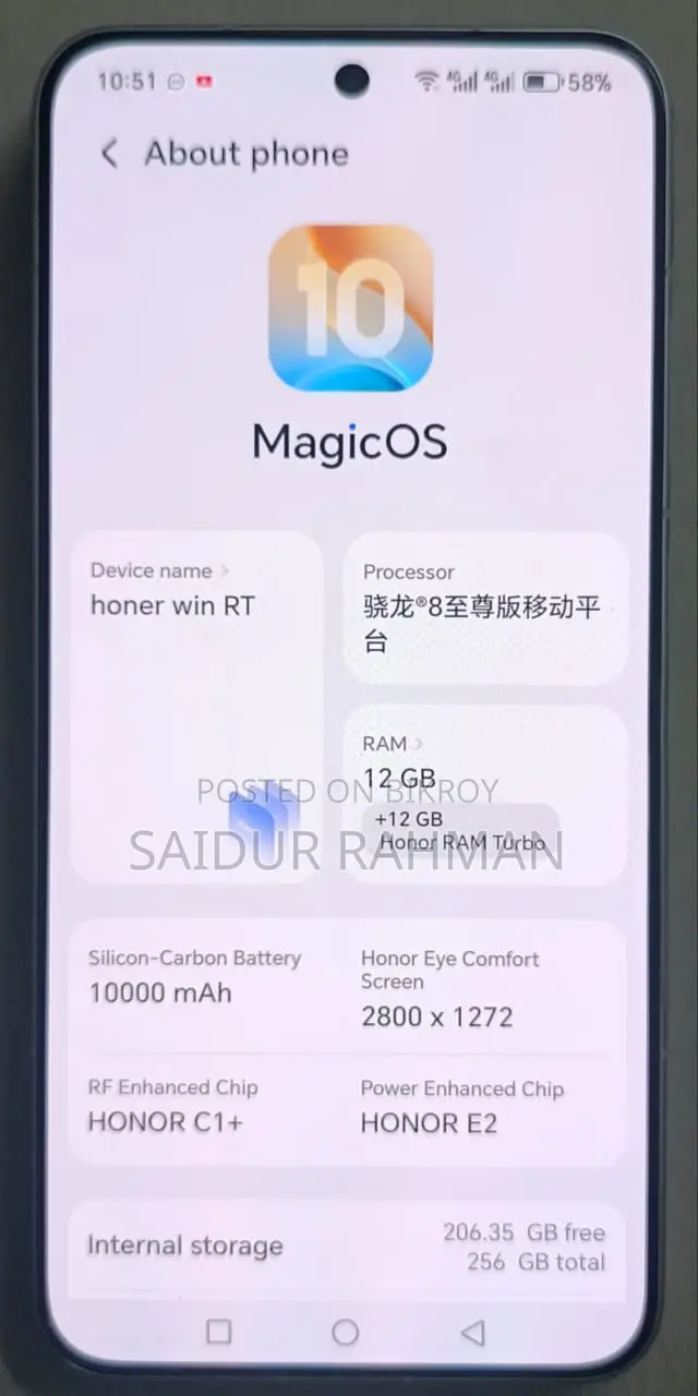 New Honor 256 GB White