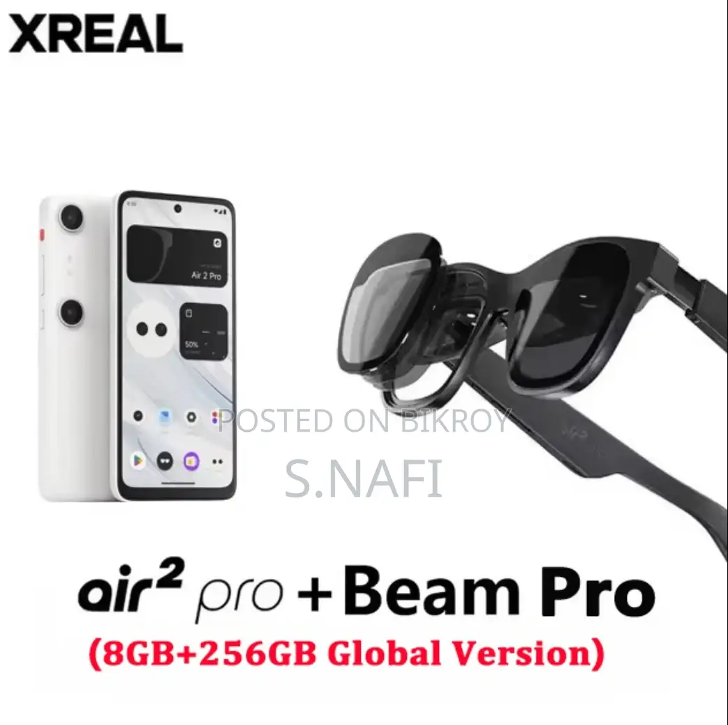 The Xreal Glass Air 2 Pro Beam Pro 3d Android Phone Package. From Uk