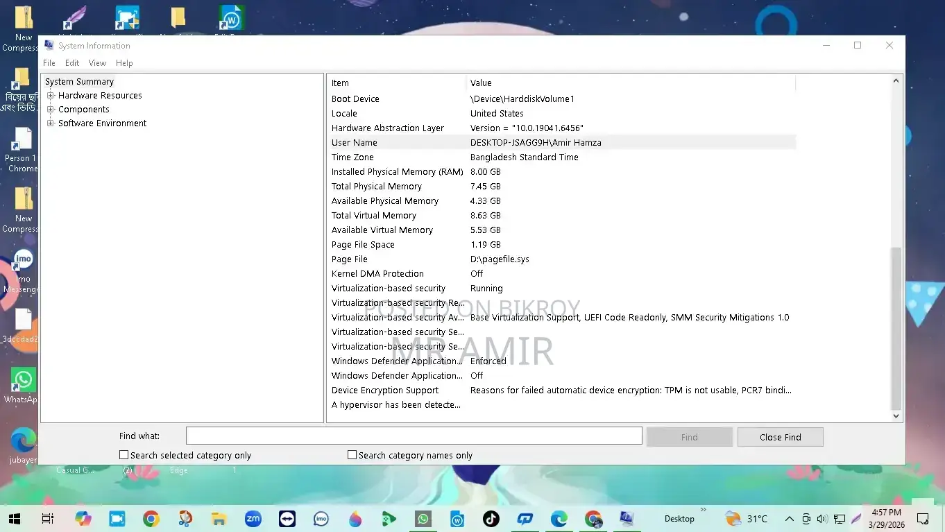 Desktop Computer HP 280 G6 16GB Intel Core i5 SSD 512GB