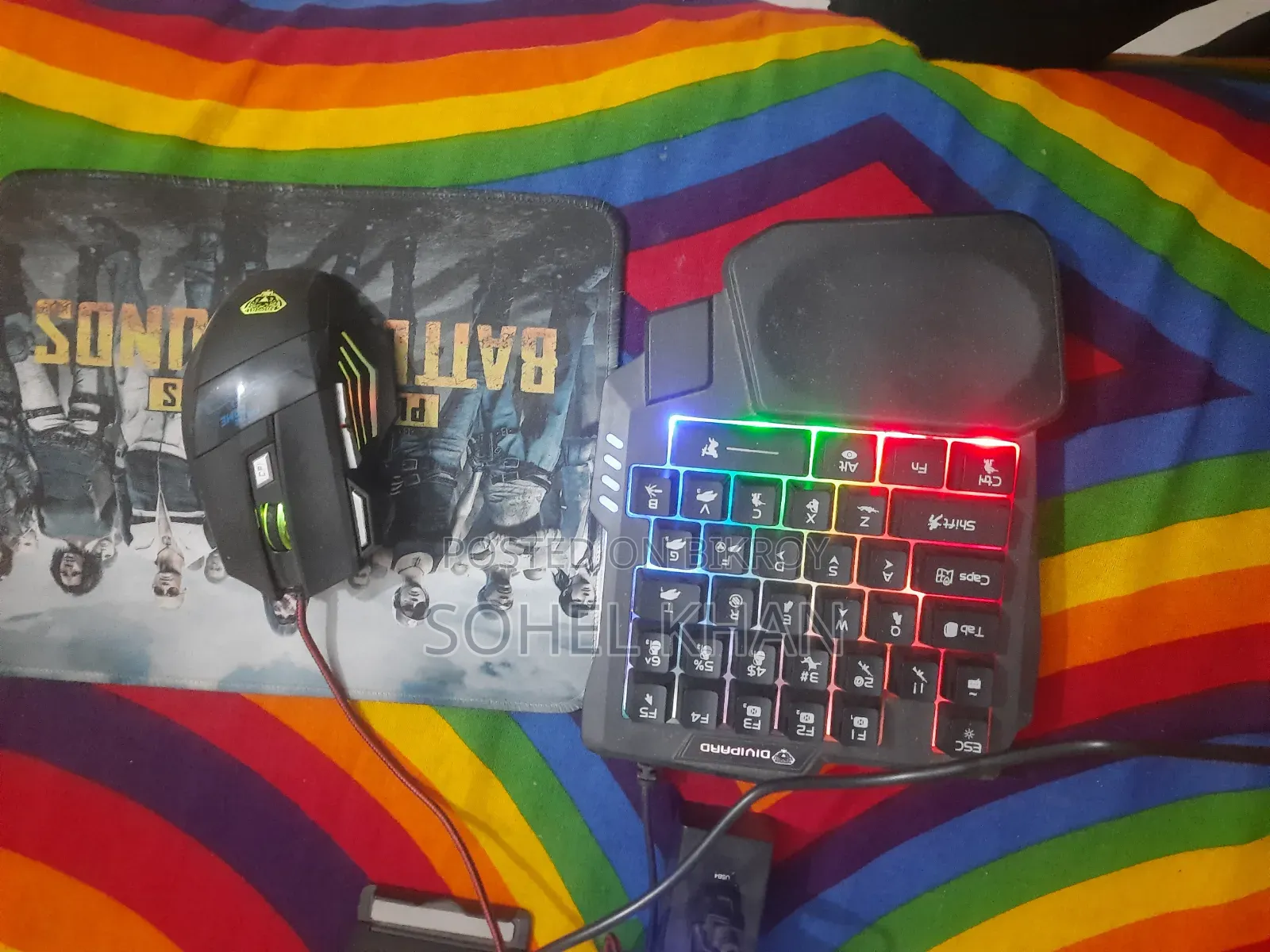 5 in 1 Combo Keyboard and Mouse USB Hub OTG All Fresh