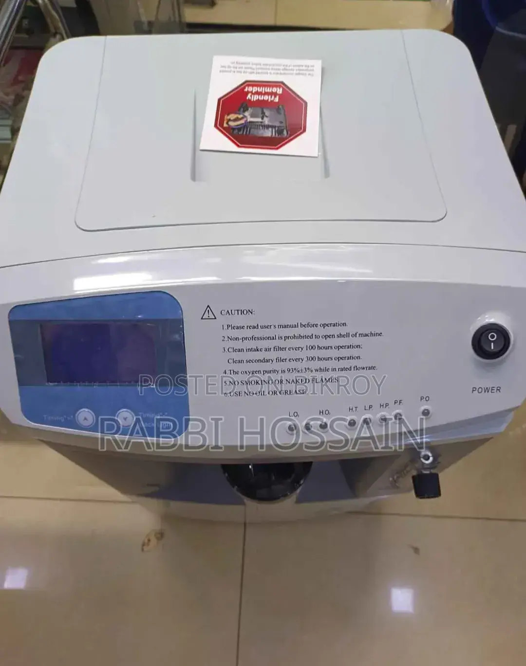 Oxygen Concentrator 10 LTR Longfian