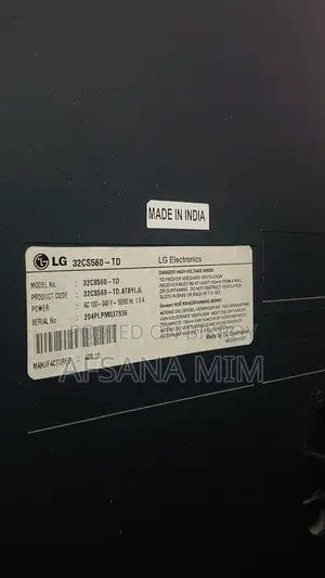 Lg 32” Non Smart Led Tv