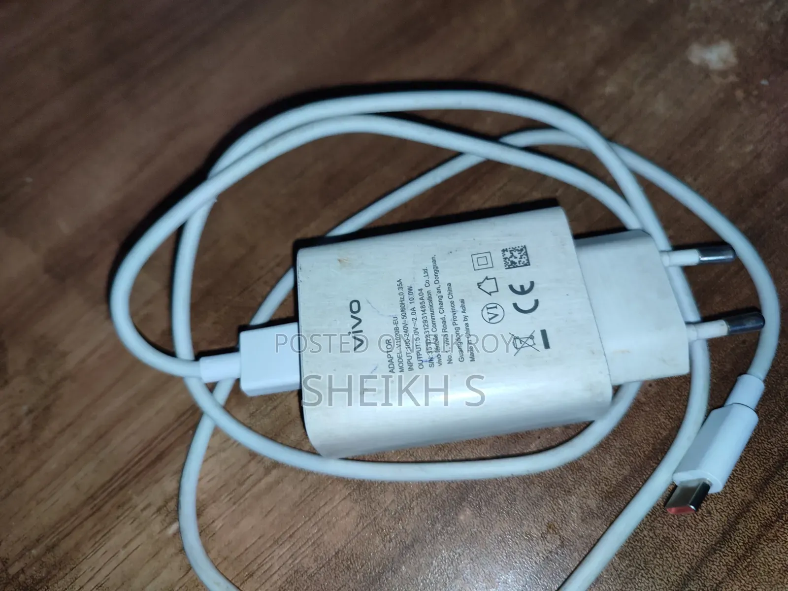Vivo 10W Original Mobile Charger