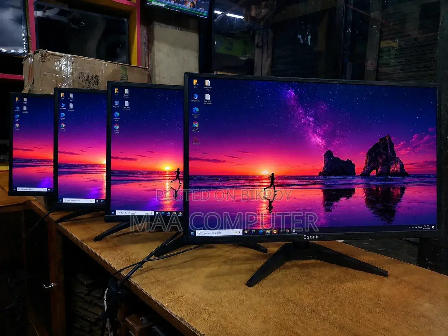 Esonic 22" Borderless Type Full HD LED Monitor Almost New With Warranty