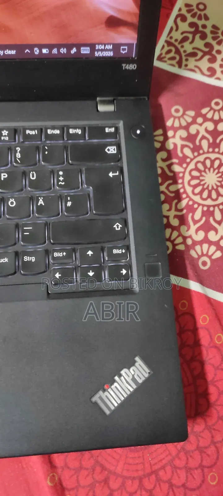 Laptop Lenovo ThinkPad T480 8GB Intel Core I5 SSD 256GB
