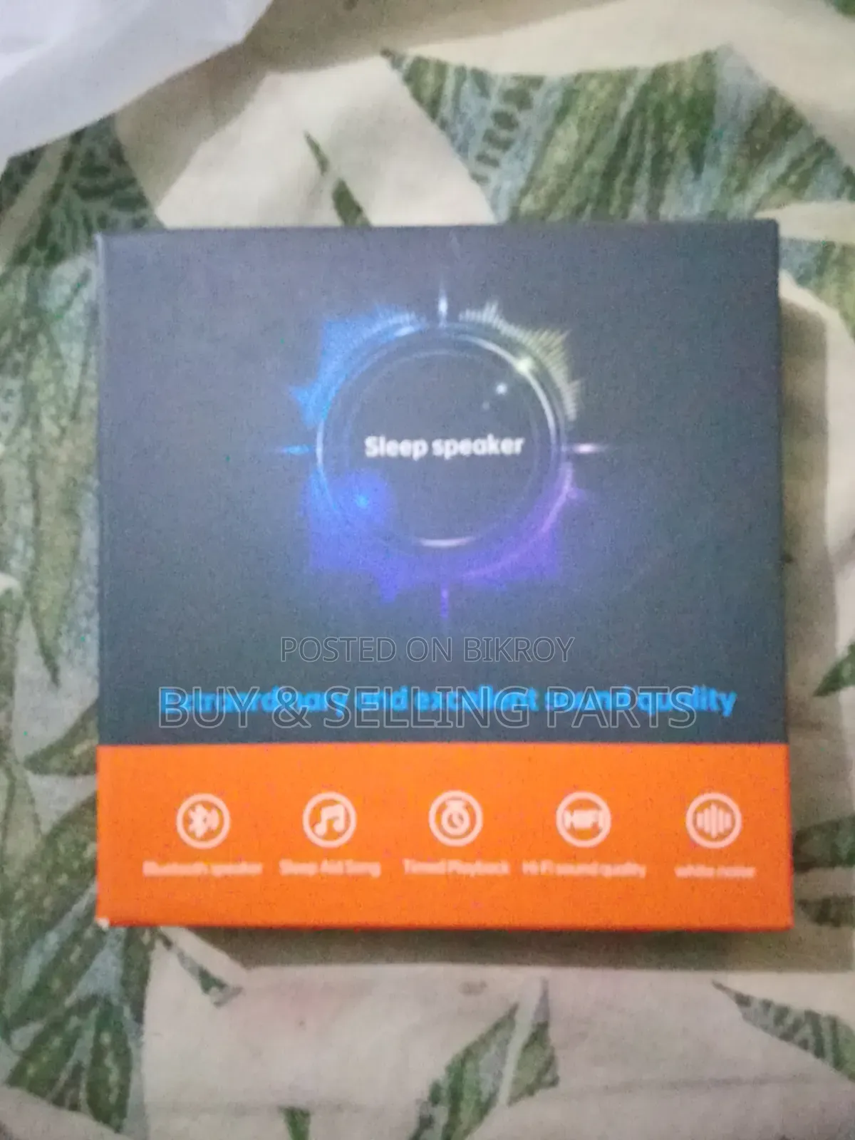 Bluetooth Pillow Speaker for Sleeping, Flat Design 3 Modes White Noise