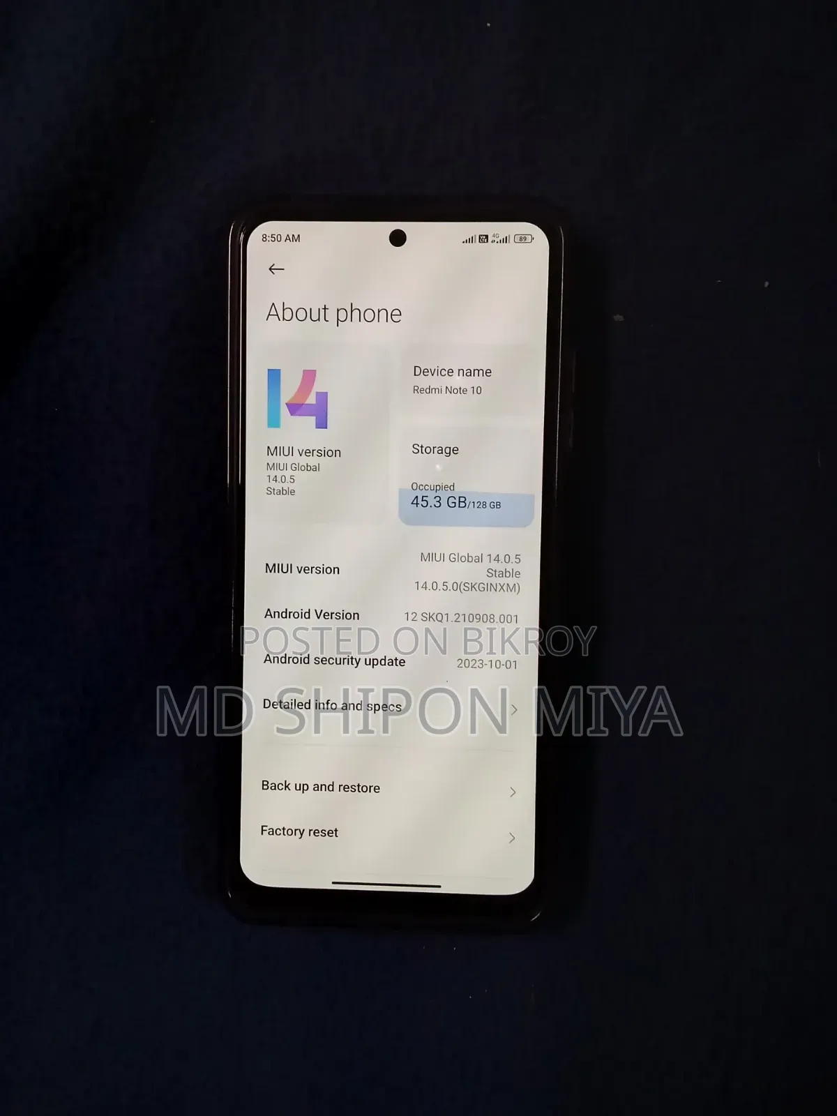 Xiaomi Redmi Note 10 128 GB Blue