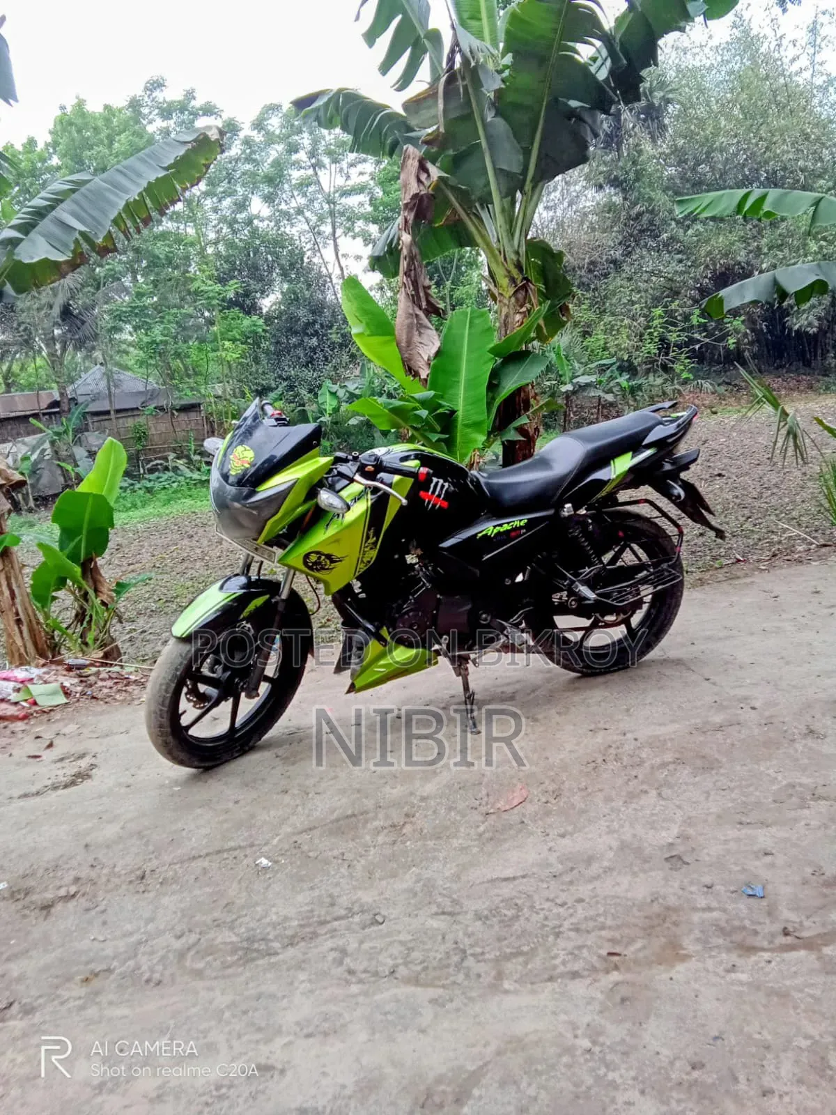 TVS Apache RTR 160 2V 2017 Green