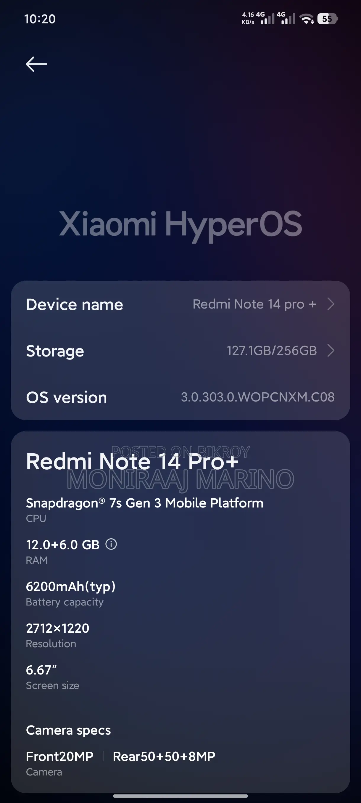 Xiaomi Redmi Note 14 Pro+ 256 GB White