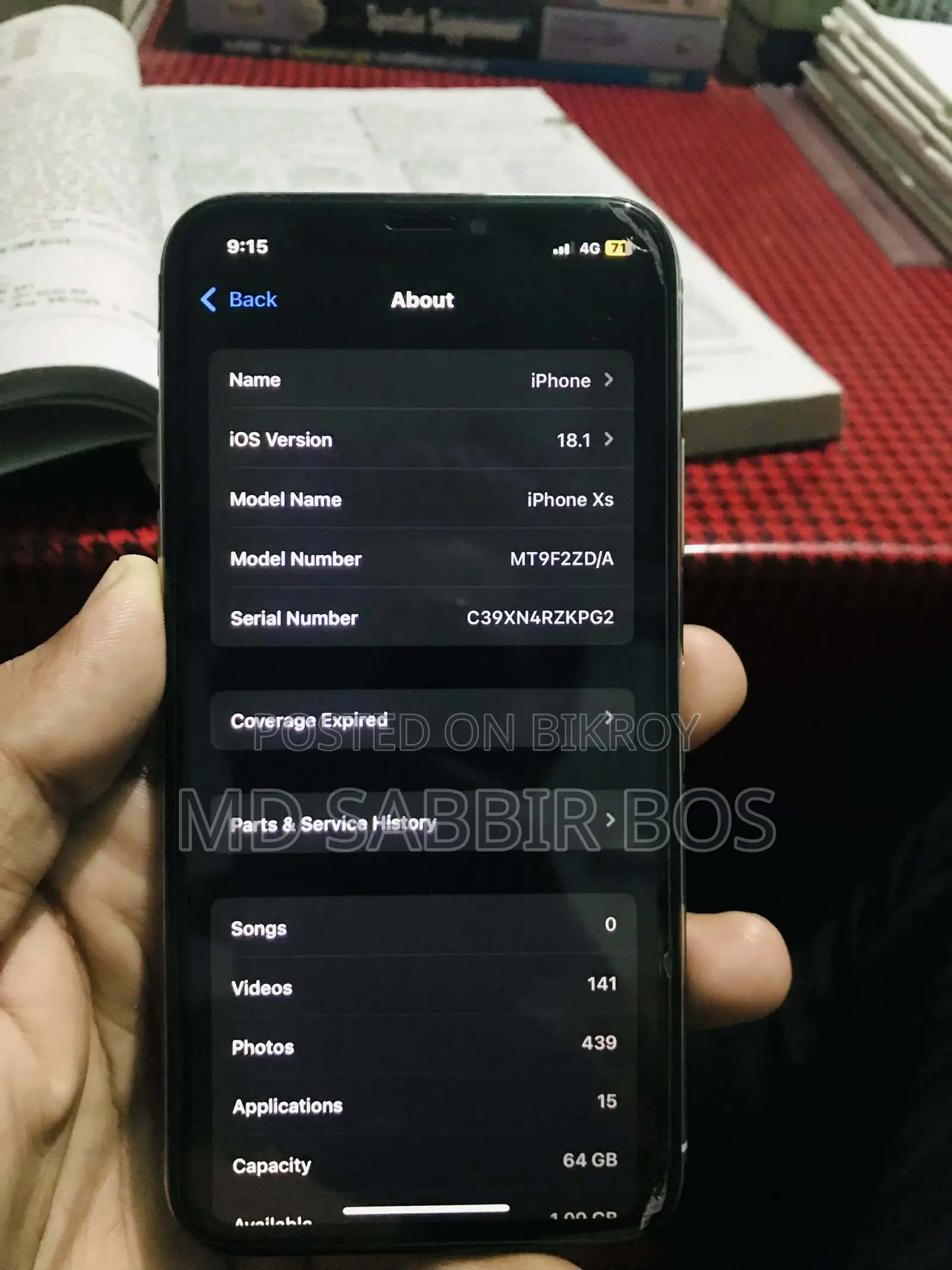 Apple iPhone XS 64 GB White