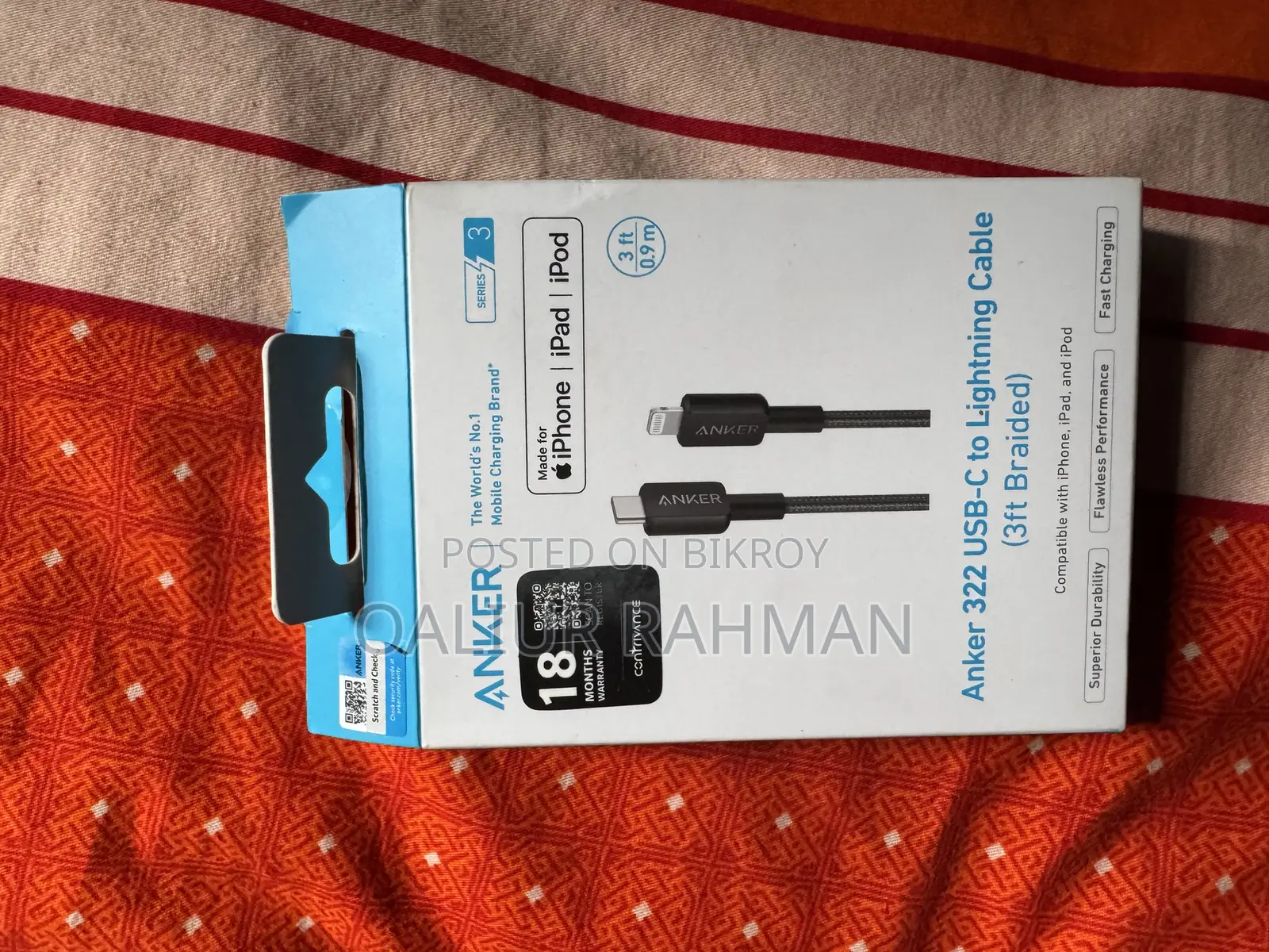 Anker C to Lightning Cable