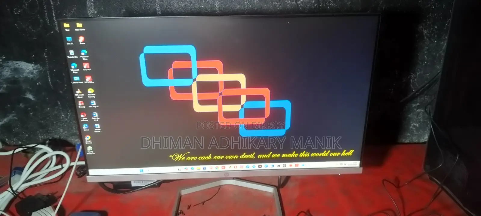 Desktop Computer HP 8GB Intel Core I7 SSD 500GB