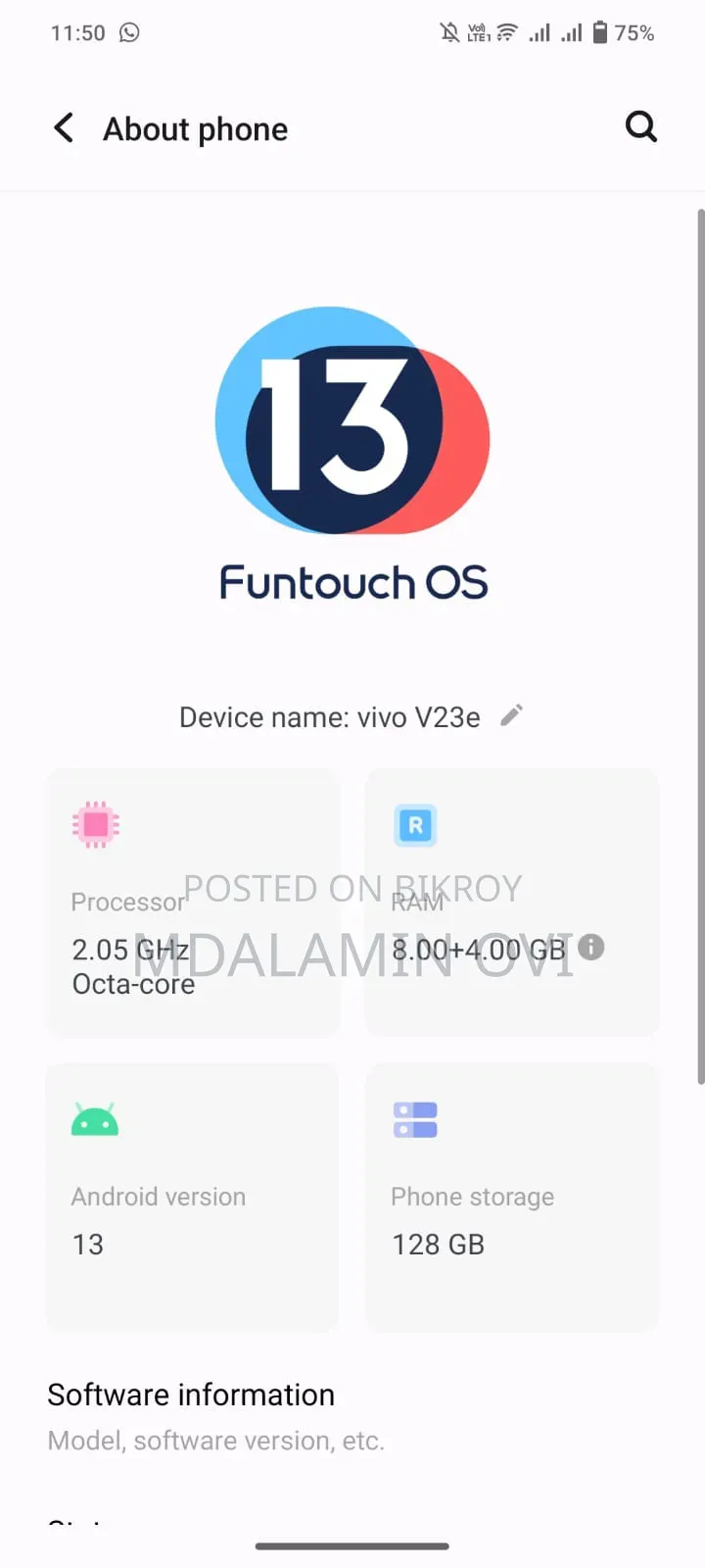 Vivo V23 5G 128 GB