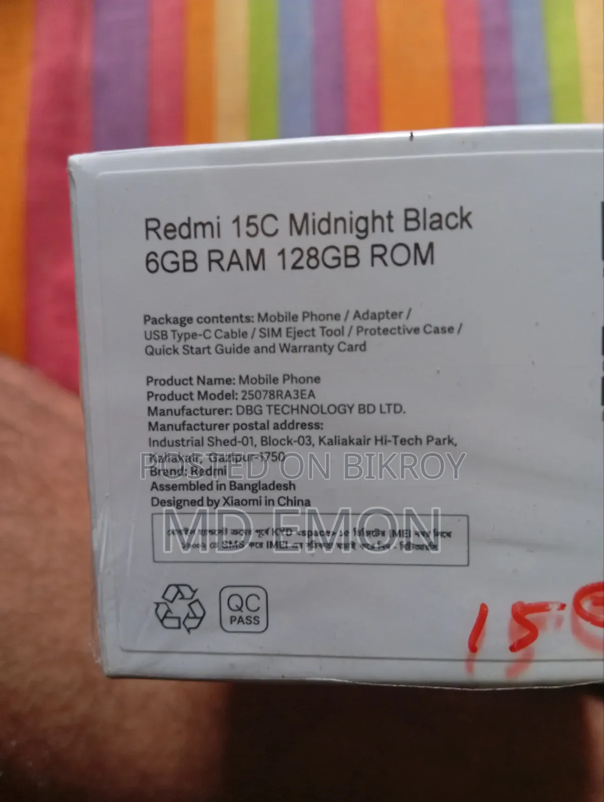 Xiaomi Redmi 15C 4G 128 GB Black