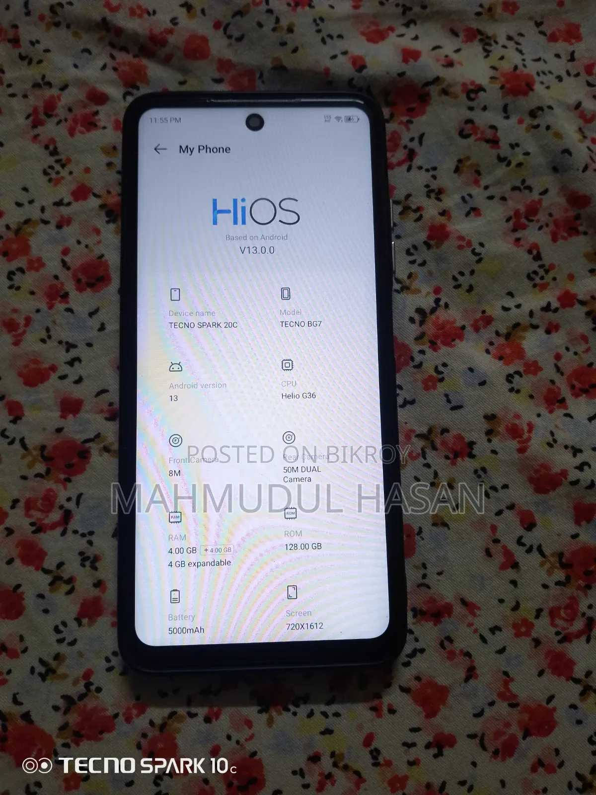 Tecno Spark 20C 128 GB Gray