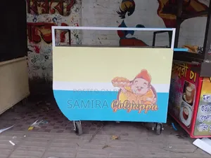 Food Cart Made of Iron with Premium Wheels