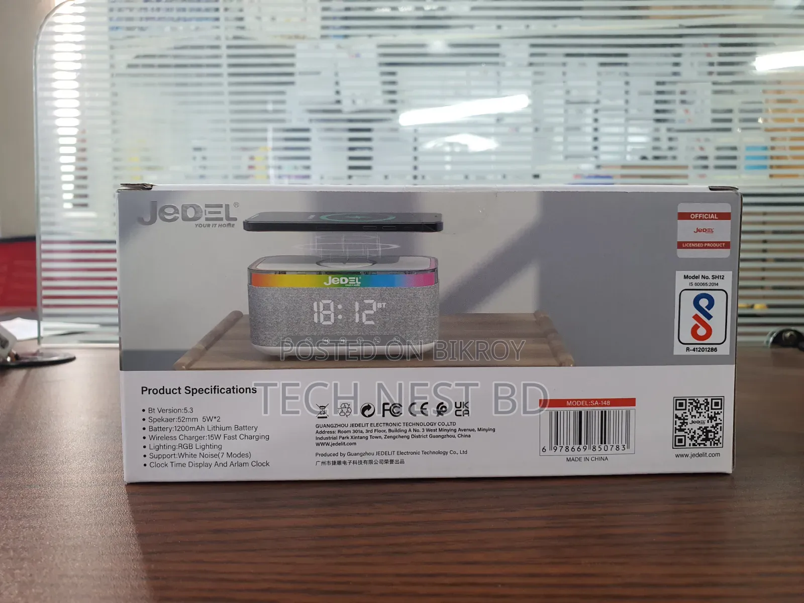 Jedel Sa-148 Wireless Charger Speaker