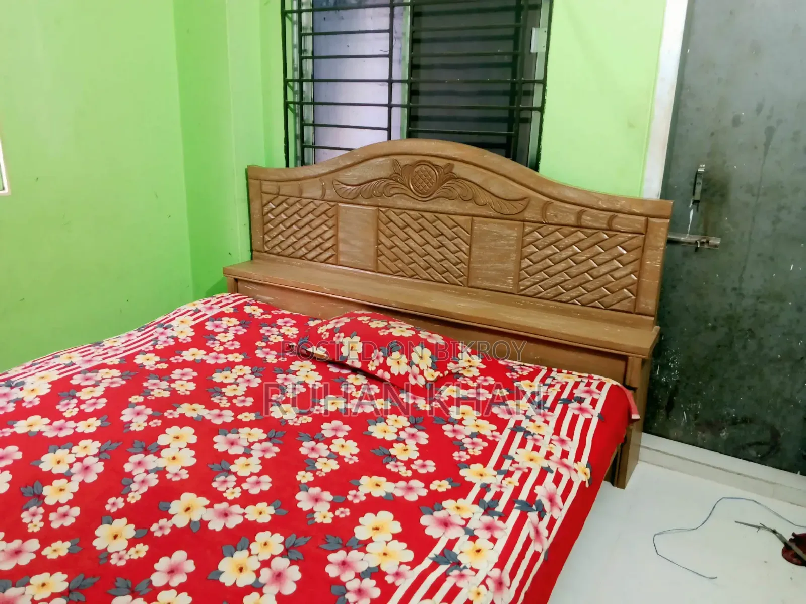 সেগুন কাঠের খাট ৬/৭ ফিট