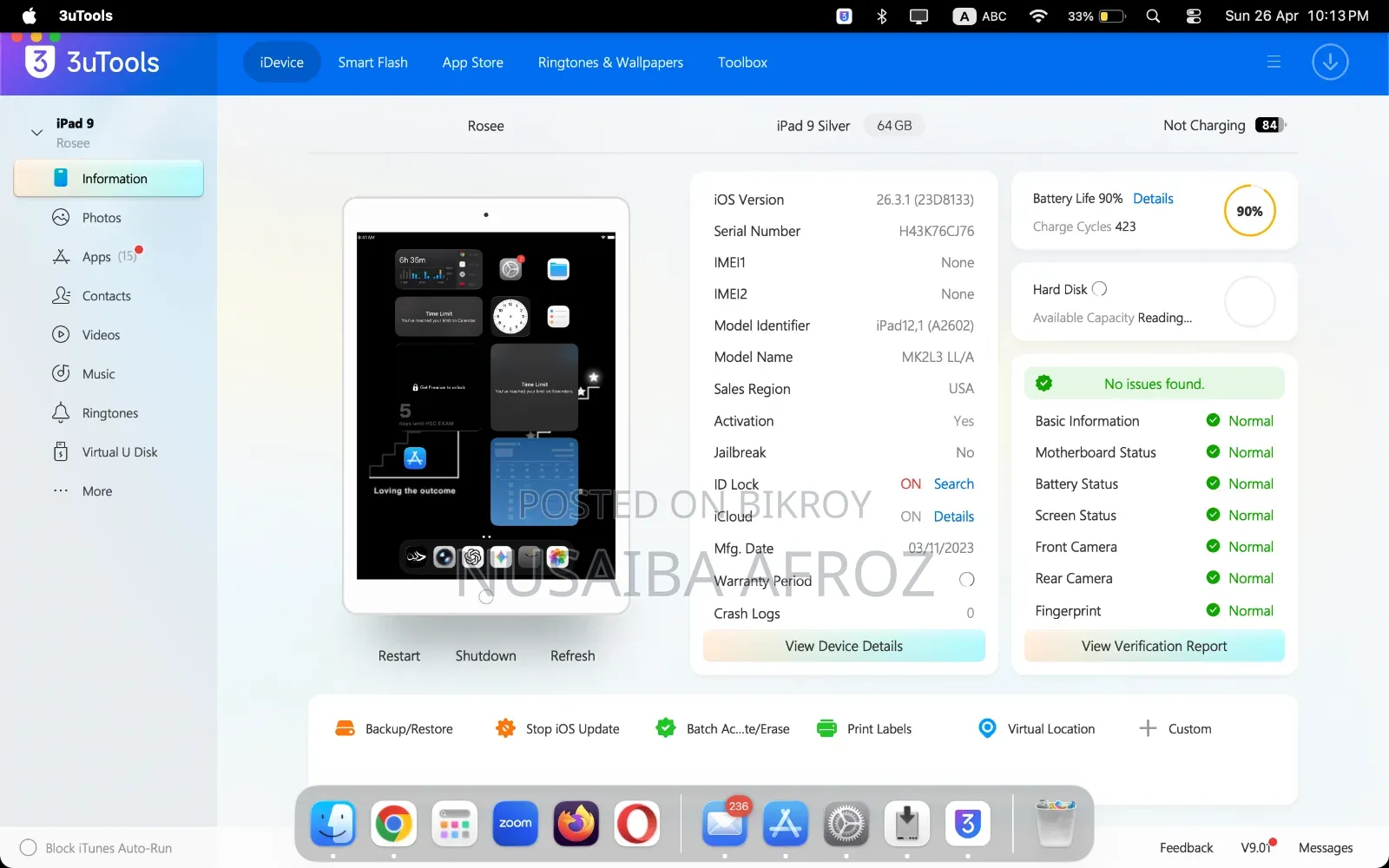 Apple iPad 10.2 (2021) 64 GB Silver
