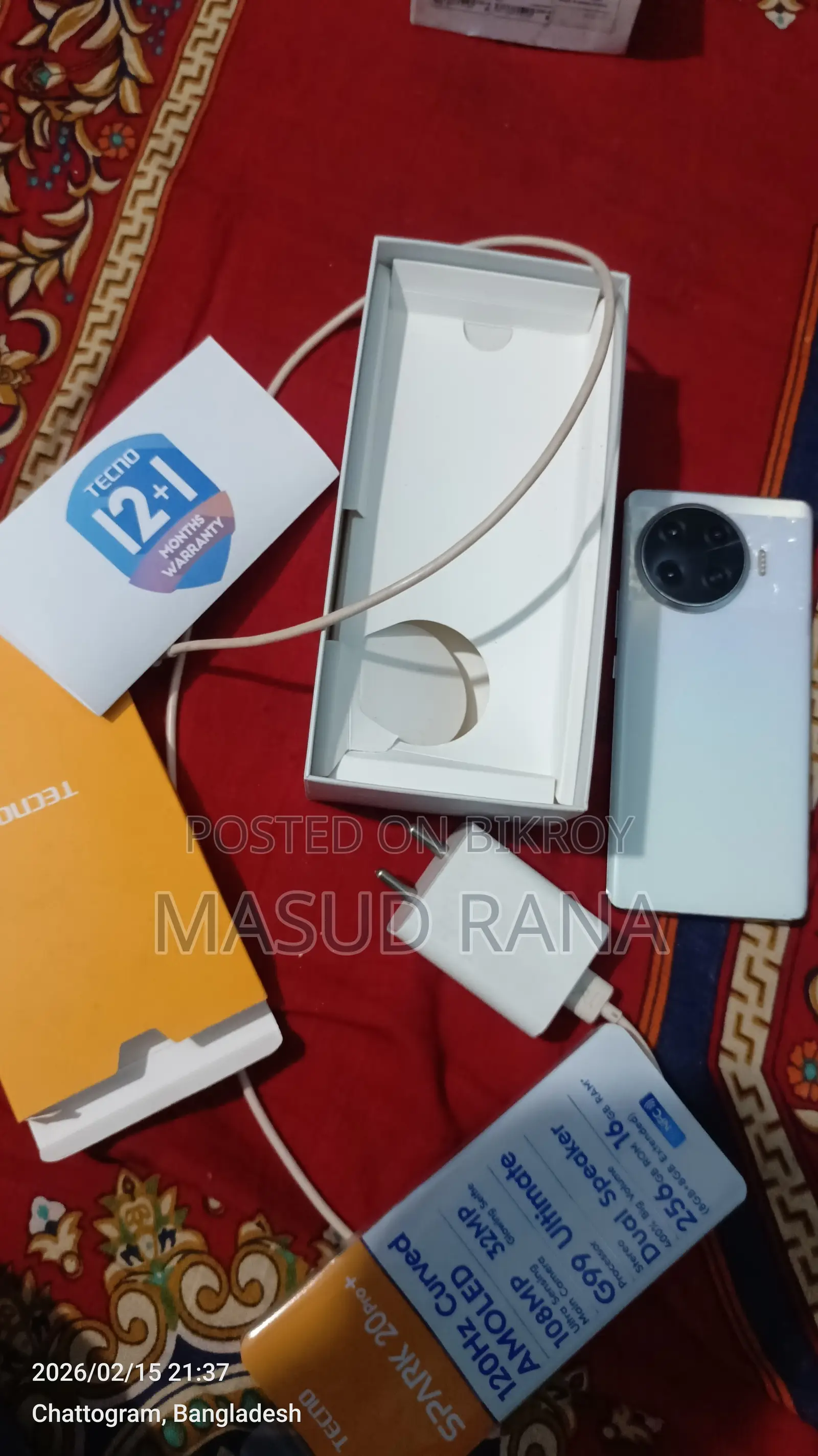 Tecno Spark 20 Pro Plus 256 GB White