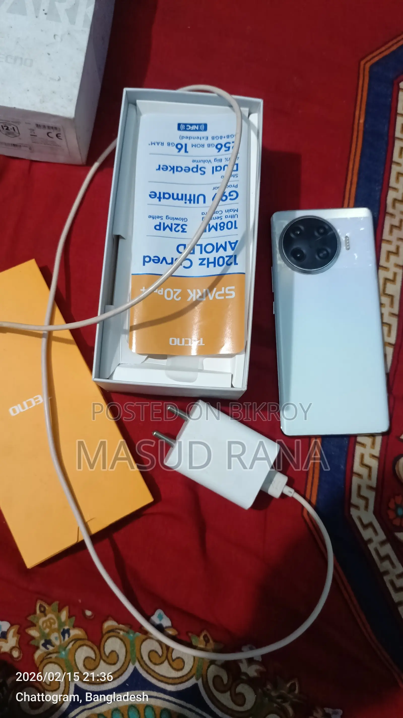 Tecno Spark 20 Pro Plus 256 GB White