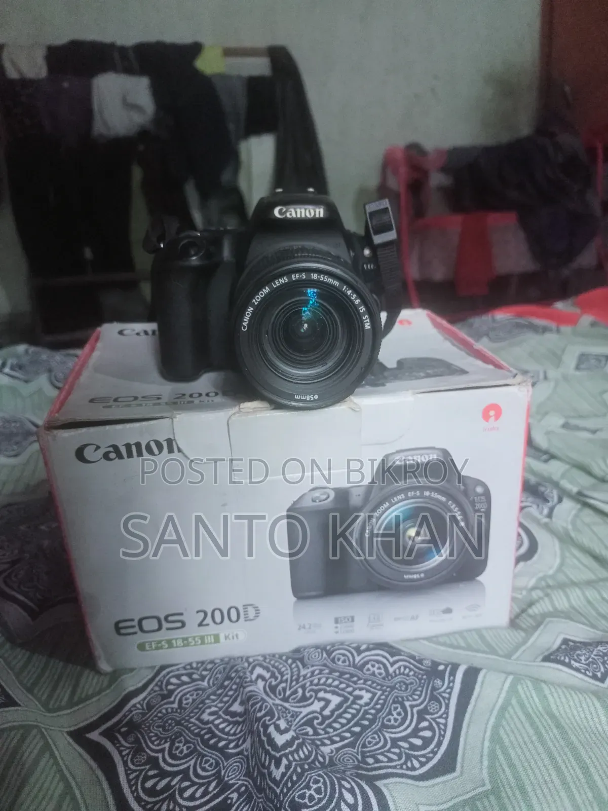 Canon 200d Camera 18-55 Nano IS Time Kit Lens