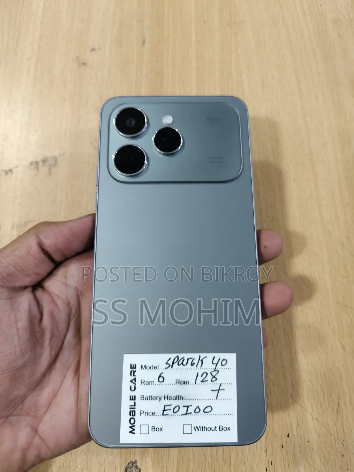 Tecno Spark 40 128 GB Gray