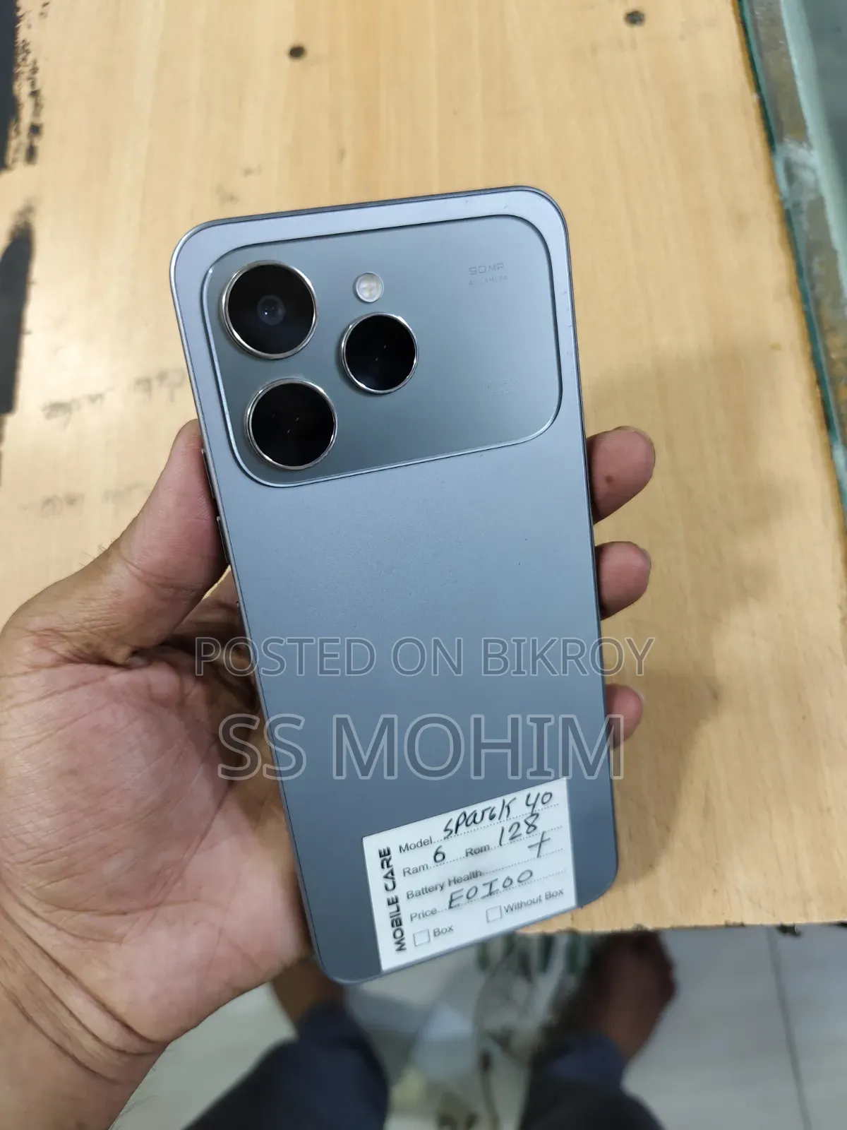 Tecno Spark 40 128 GB Gray