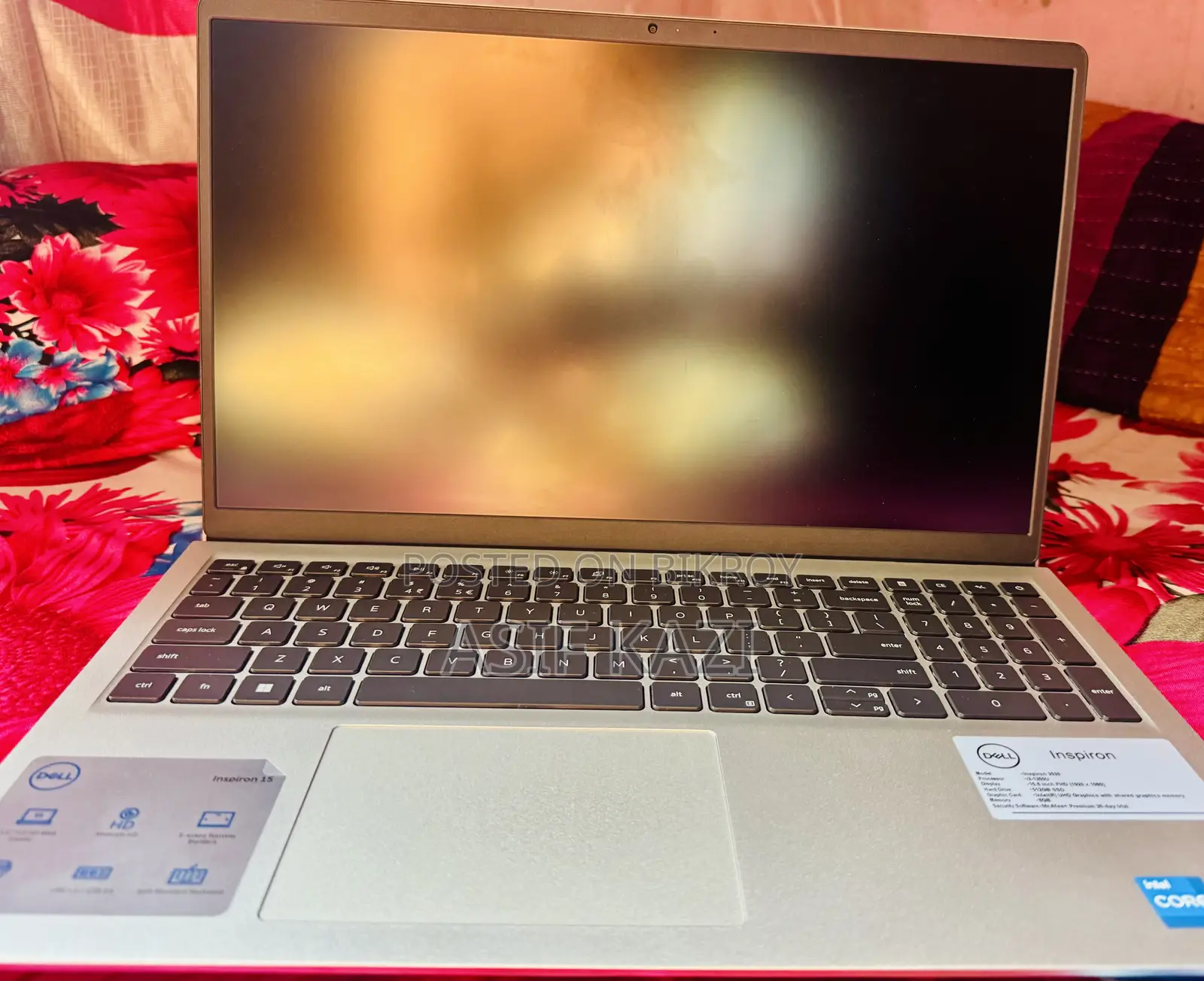 Laptop Dell Inspiron 15 8GB Intel Core i3 SSD 512GB