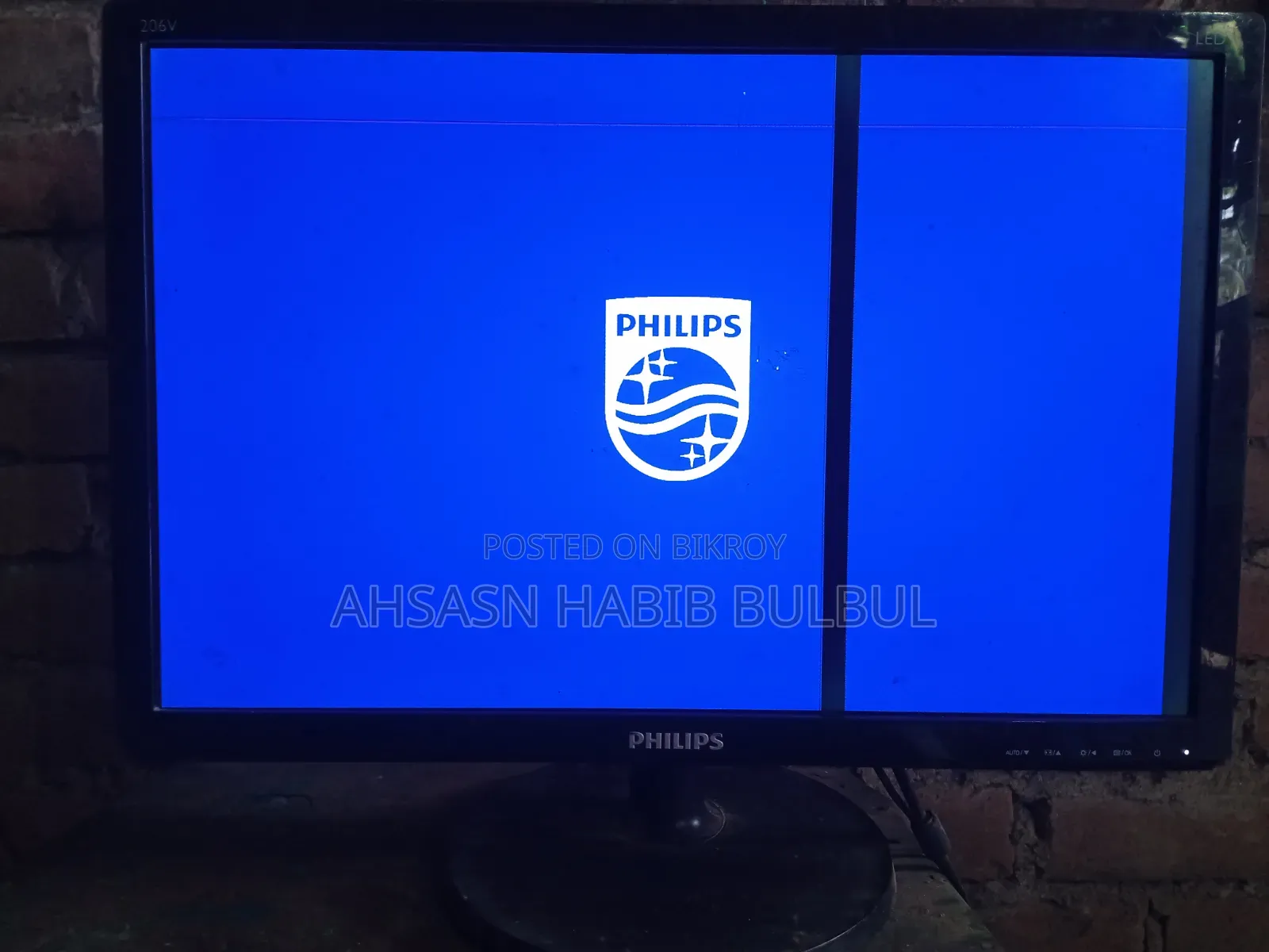 Monitor is good, just has a line