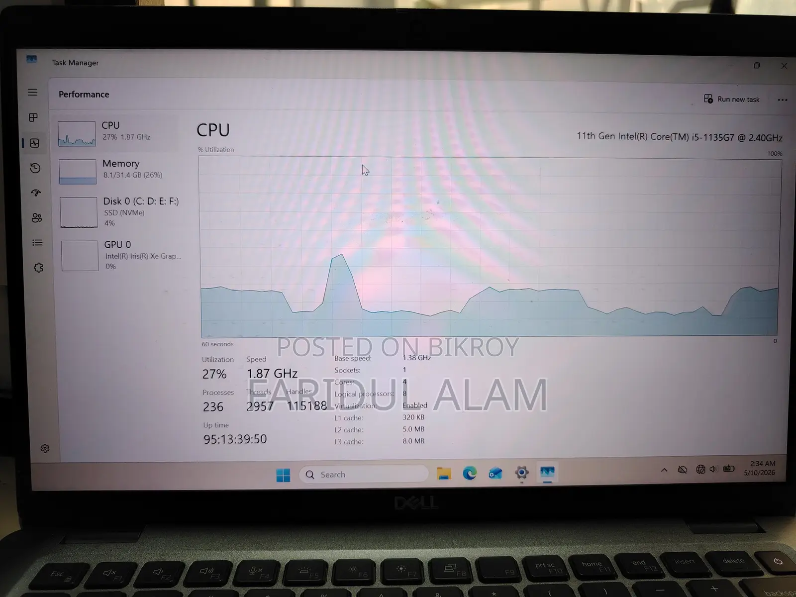 Laptop Dell Latitude 5420 32GB Intel Core I5 SSD 512GB