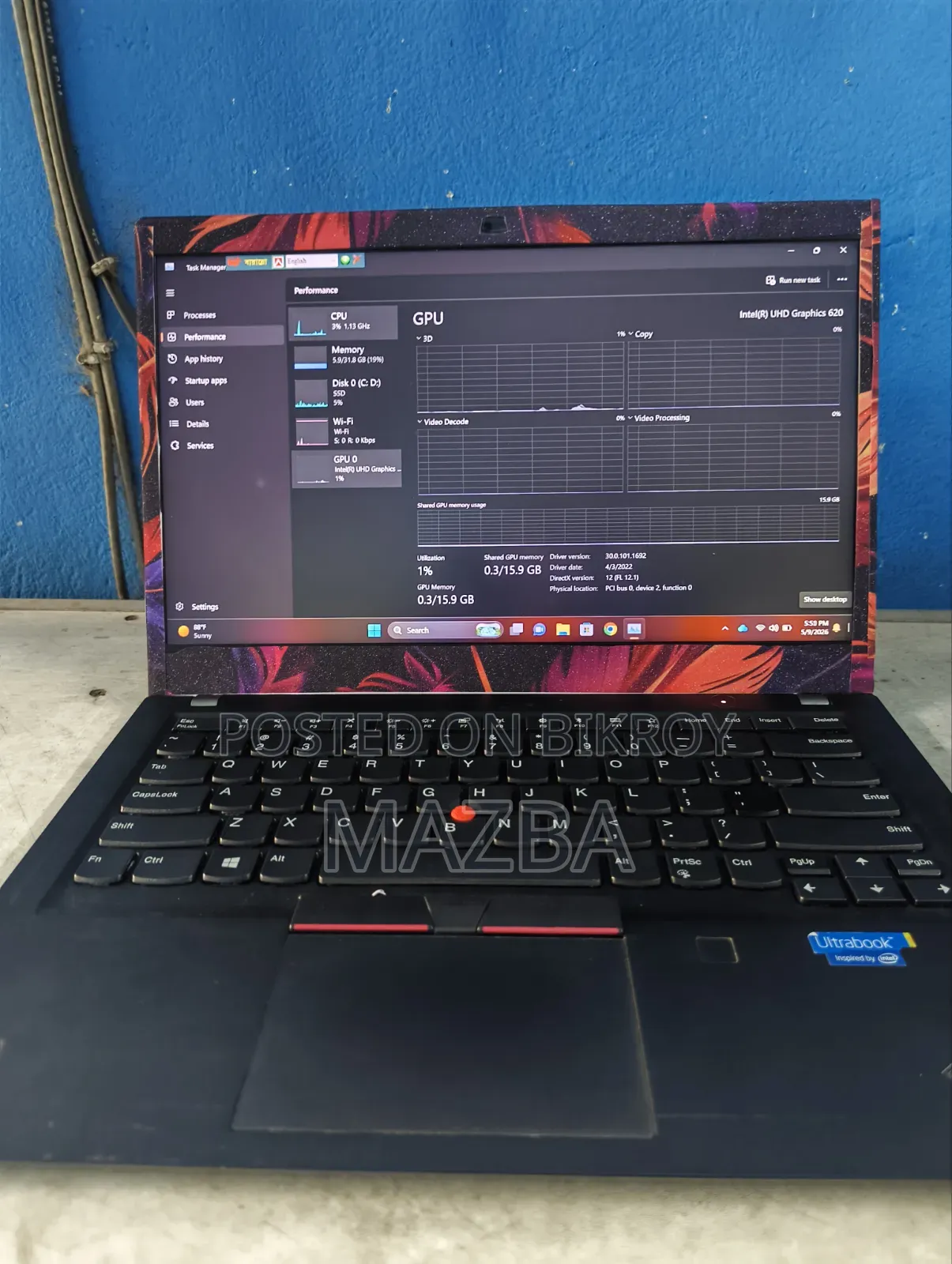Laptop Lenovo ThinkPad T490s 32GB Intel Core I7 eMMC 256GB