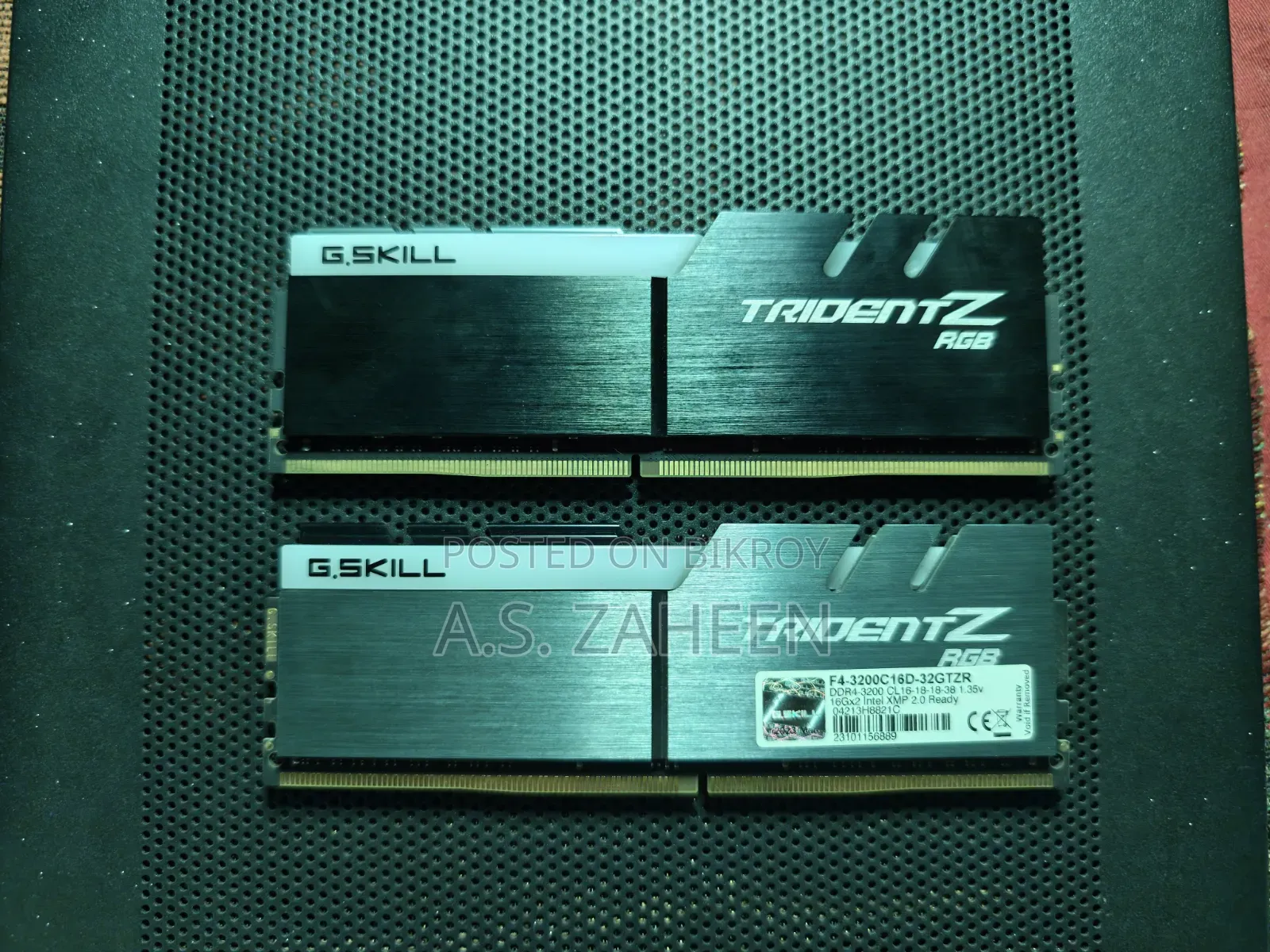 G.Skill Trident Z RGB 16gb Ddr4 3200mhz Desktop Ram