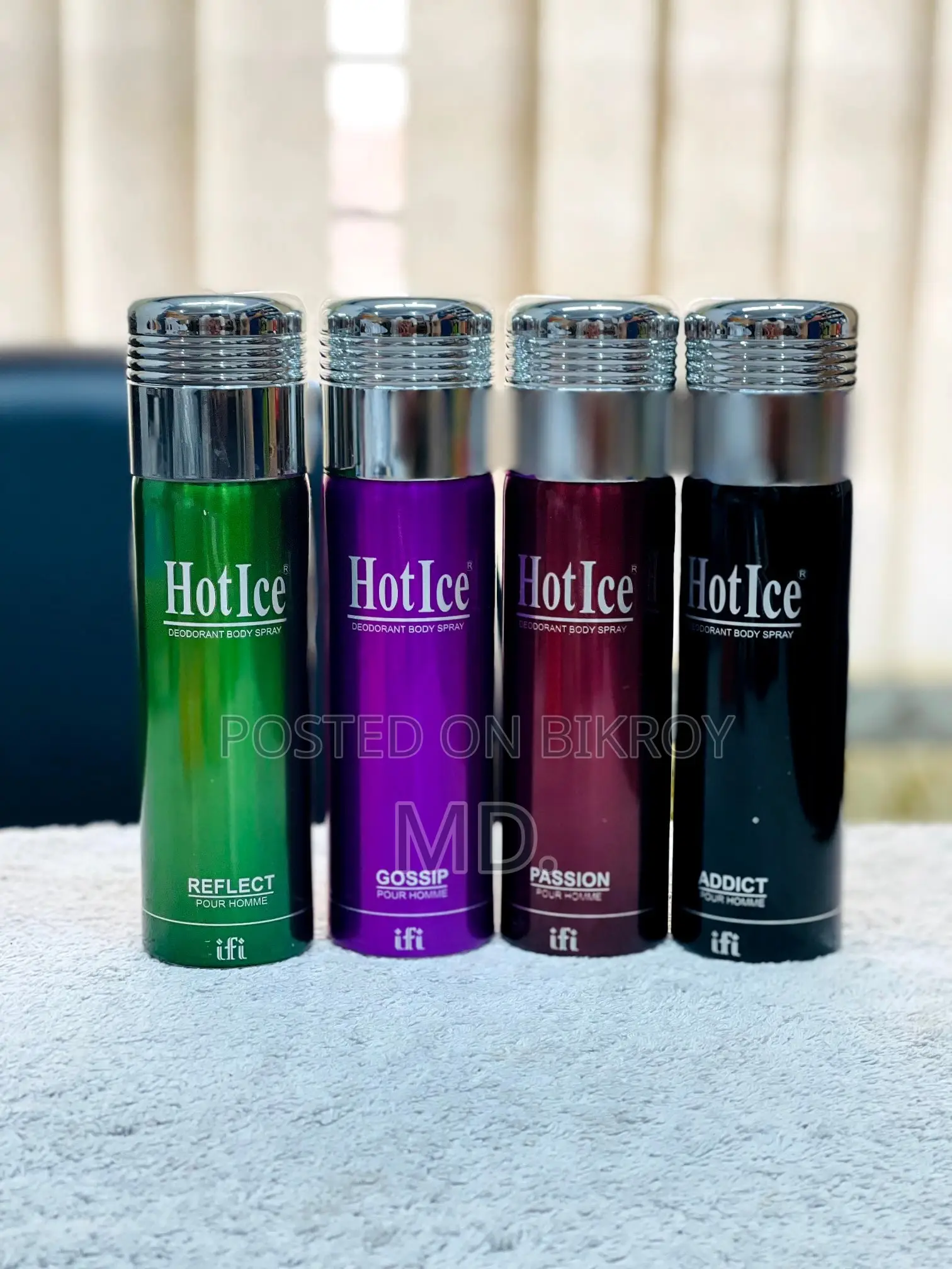 Hot Ice Body Spray Combo 4×200ml – Long Lasting Men's Fragrance Pack