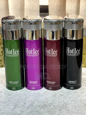Hot Ice Body Spray Combo 4×200ml – Long Lasting Men's Fragrance Pack